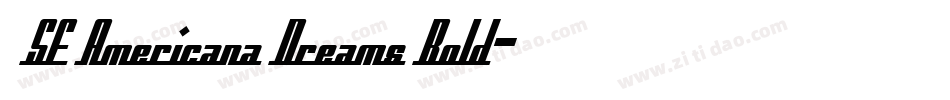 SF Americana Dreams Bold字体转换